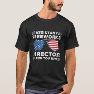 T-shirt Assistant Fireworks Directeur I Run Vous Exécutez