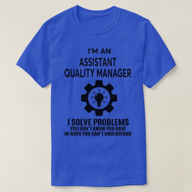 T-SHIRT ASSISTANT GESTIONNAIRE DE LA QUALITÉ NICE DESIGN 2 (Design devant)