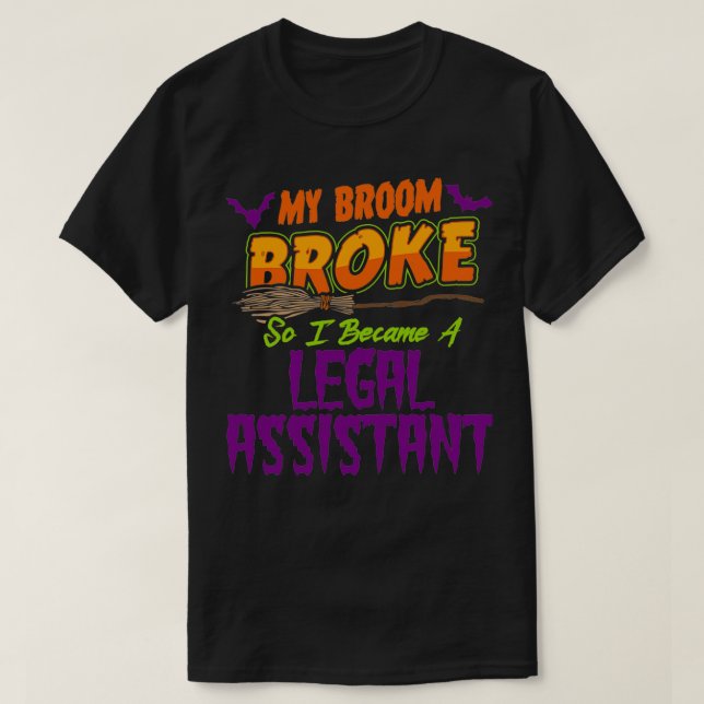 T-shirt Assistant juridique Haloween drôle (Design devant)