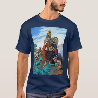 T-shirt Assistant Macabre autour des démons et des crânes