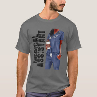 T-shirt Assistant médical afro Love Melanin African Americ