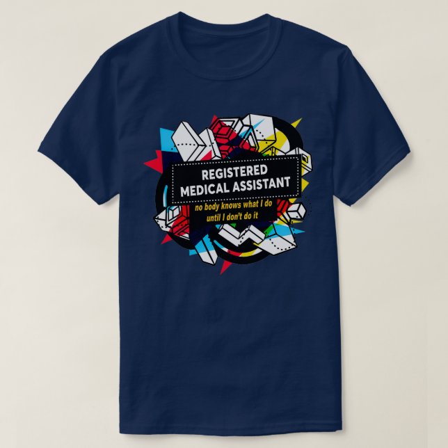 T-SHIRT ASSISTANT MÉDICALE ENREGISTRÉ (Design devant)