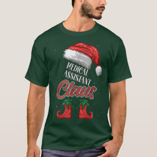T-shirt Assistant Médicale Noël Noël avec Père Noël Paja