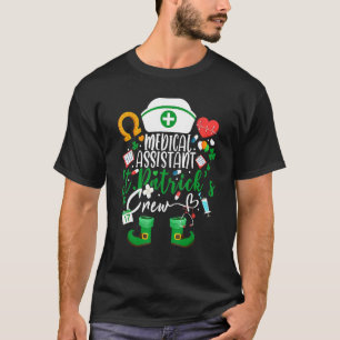 T-shirt Assistant Médicale St Patrick's Day Nurse