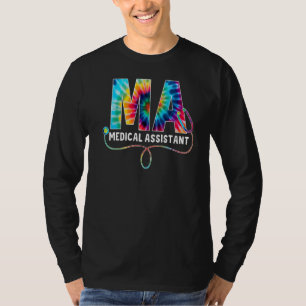 T-shirt Assistant Médicale Tie Dye Stethoscope Infirmière