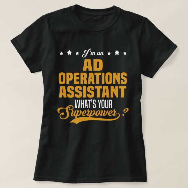 T-shirt Assistant Opérations (Design devant)