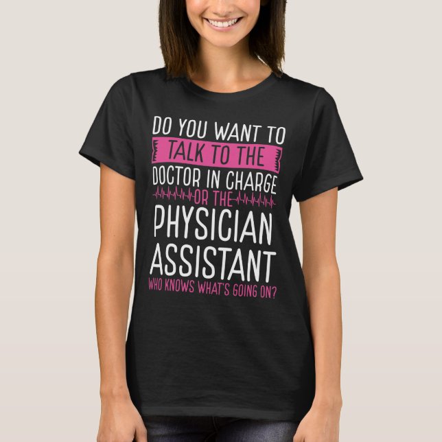 T-shirt Assistant physicien PA Badge Reel (Devant)