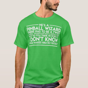 T-shirt Assistant Pinball blanc 