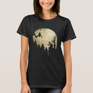 T-shirt Assistant Pleine lune Chat Bats Halloween