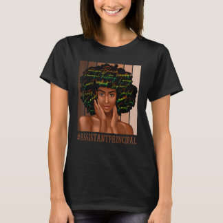 T-shirt Assistant principal Afro-Africain-Américaine Bl