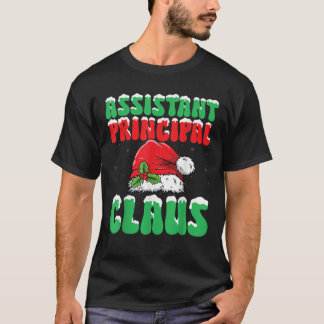T-shirt Assistant principal Santa Claus Xmas travailleur d
