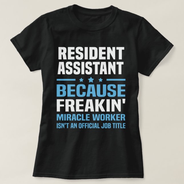 T-shirt Assistant résident (Design devant)