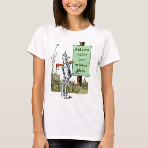 T-shirt Assistant vintage de Oz, Tinman Lecture Signe