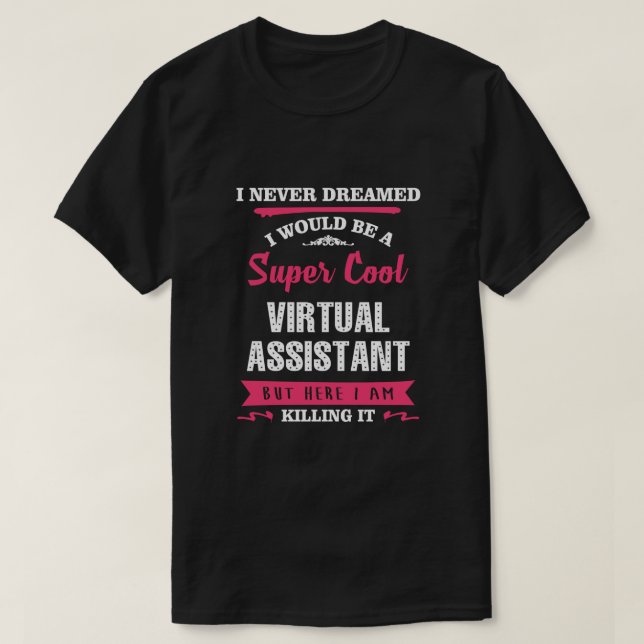 T-shirt Assistant virtuel super Cool (Design devant)