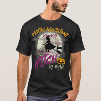 T-shirt Assistante Dentaire Halloween Par Sorcière De Jour