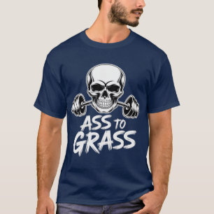T-shirt Asso Grass Motivational Fitness Gym Leg Workout vi