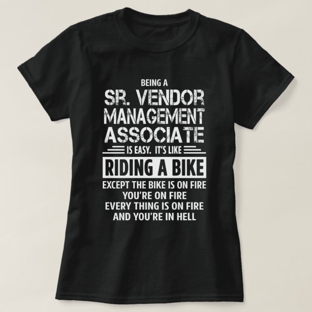 T-shirt Associé à la gestion des fournisseurs (Design devant)