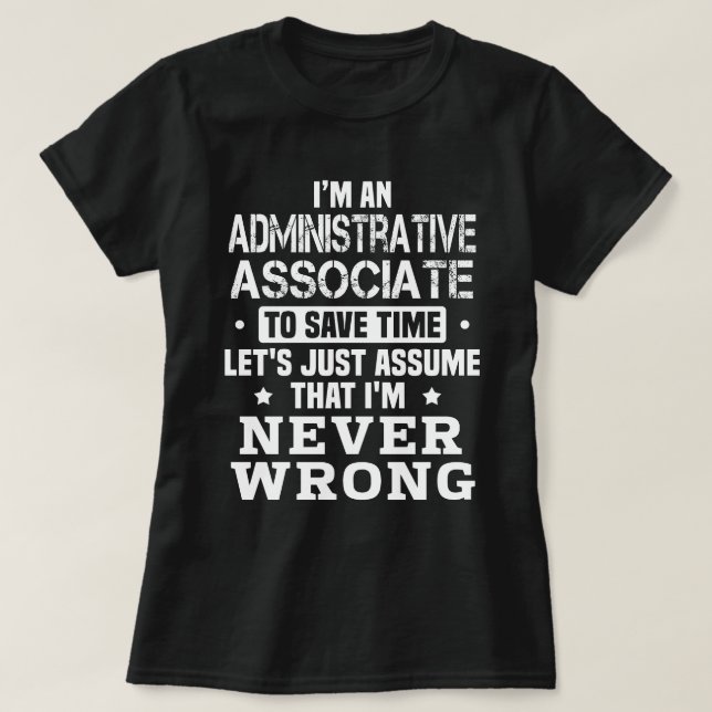 T-shirt Associé administratif (Design devant)