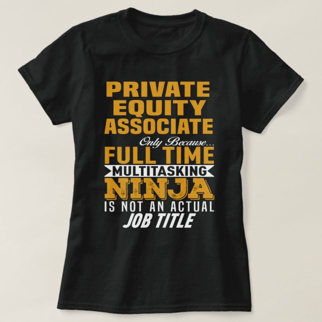T-shirt Associé de capitaux privés (Design devant)