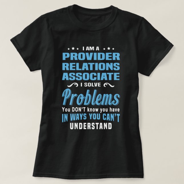 T-shirt Associé des relations avec le fournisseur (Design devant)