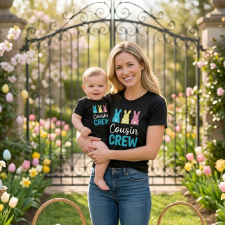 T-shirt assorti pour la famille du lapin de Pâques