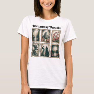 T-shirt Assortiment de timbres-poste romantasy