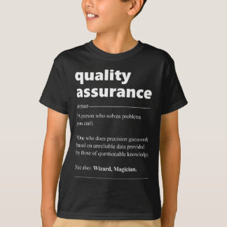 T-shirt Assurance de la qualité Définition du gestionnaire