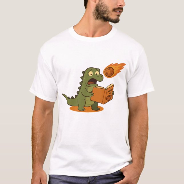 T-shirt Asteroids and You, A Book For Dinosaurs (Devant)