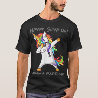 T-shirt Asthma Warrior Soutien Asthma Warrior Unicorn Funn