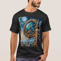 Astral Clocktower Imaginaire Ville Tee