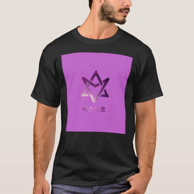 T-shirt ASTRO KPOP LOGO GALAXY Sleevels Top (Devant)