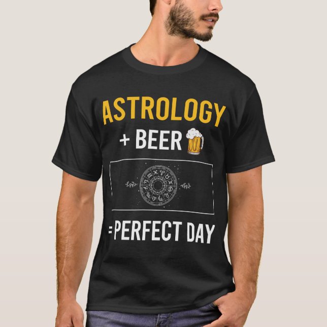 T-shirt Astrologie de la fête de la bière (Devant)