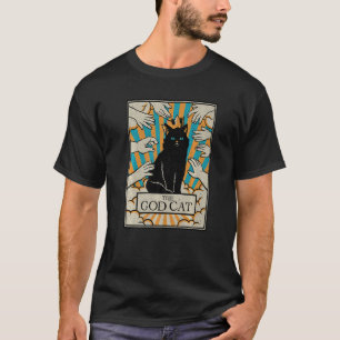 T-shirt Astrologie Le Chat Dieu Goth Lecteur de Cartes de