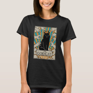 T-shirt Astrologie Le Dieu Chat Goth Tarot Card Reader Sor