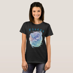 T-shirt. Astrology Horoscope Pisces Zodiac Sign T-Shirt