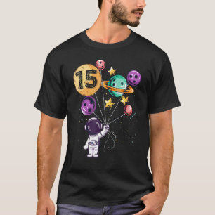 T-shirt Astronaut 15e anniversaire garçons filles espace 1