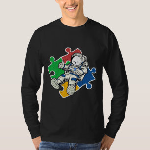 T-shirt Astronaut Autisme Funny Bunny Astronaut
