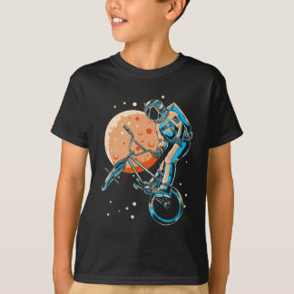 T-shirt Astronaut BMX Moon Space Biker