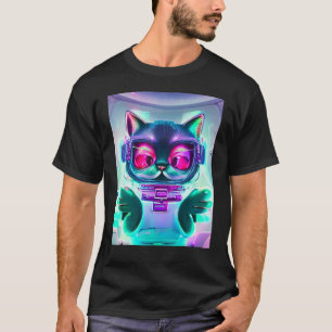 T-shirt Astronaut cat Tee Space cat Tee pour hommes, femme