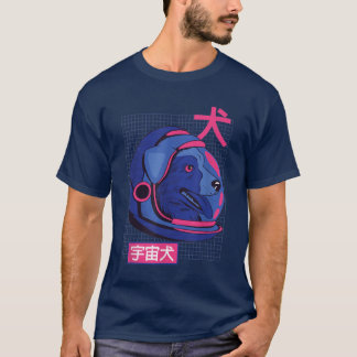 T-shirt Astronaut Chien Dans L'Espace Shiba Inu Akita Garç