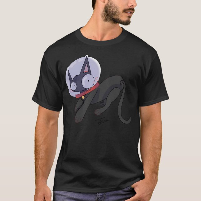 T-shirt Astronaut de chat (Devant)
