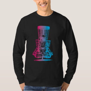 T-shirt Astronaut Disque Golf Panier de Yoga