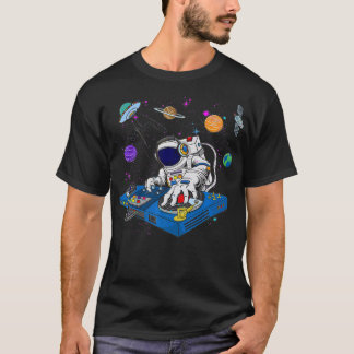 T-shirt Astronaut DJ Psychedelic Music Techno EDM Festival