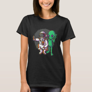 T-shirt Astronaut drôle et Alien Selfie Astronomie Ufo Pho