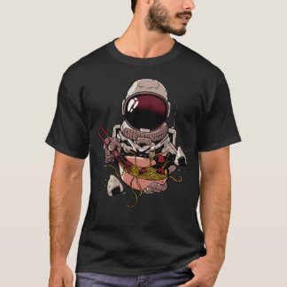 T-shirt Astronaut En Spacesuit Manger Ramen