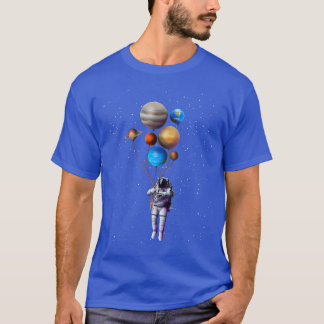 T-shirt Astronaut Espace Span Moon Mars Planètes Enfants P