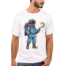 T-Shirt Astronaut Galaxy Stars graffit Vibes