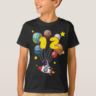 T-shirt Astronaut garçon 12e anniversaire cadeau 12 ans en
