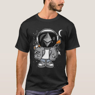 T-shirt Astronaut Hiphop Ethereum ETH Coin To The Moon Cry