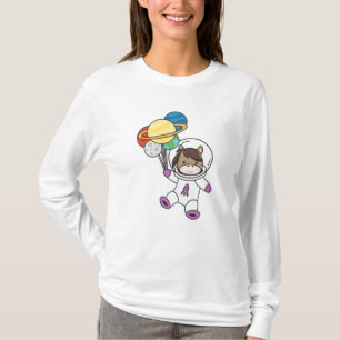 T-shirt Astronaut Horse Ponny Planet Terre Mars